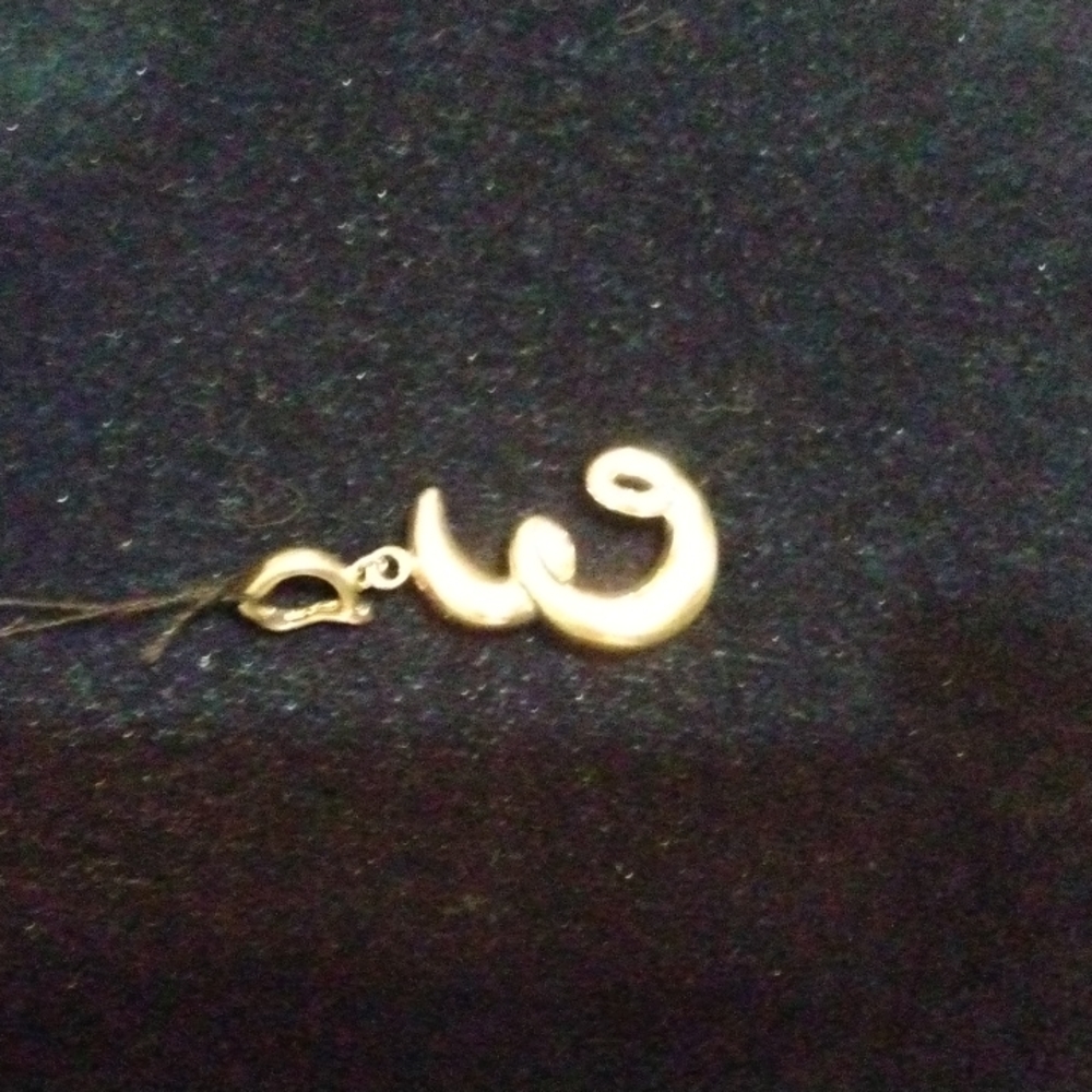 Sterling Silver "E" initial pendant NWOT - Picture 4 of 6
